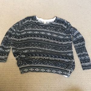 tribal print forever21 sweater